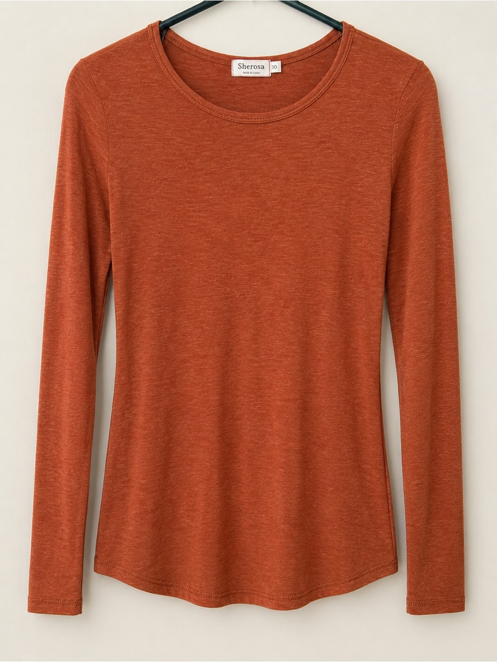 2-Pack Sherosa Long Sleeve Basic‎ Tees Size Medium Bundle